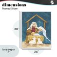 thumbnail image 4 of Stupell Industries Traditional Comforting Nativity White Framed Giclee Art, 24 x 30, by Diane Kater, 4 of 8