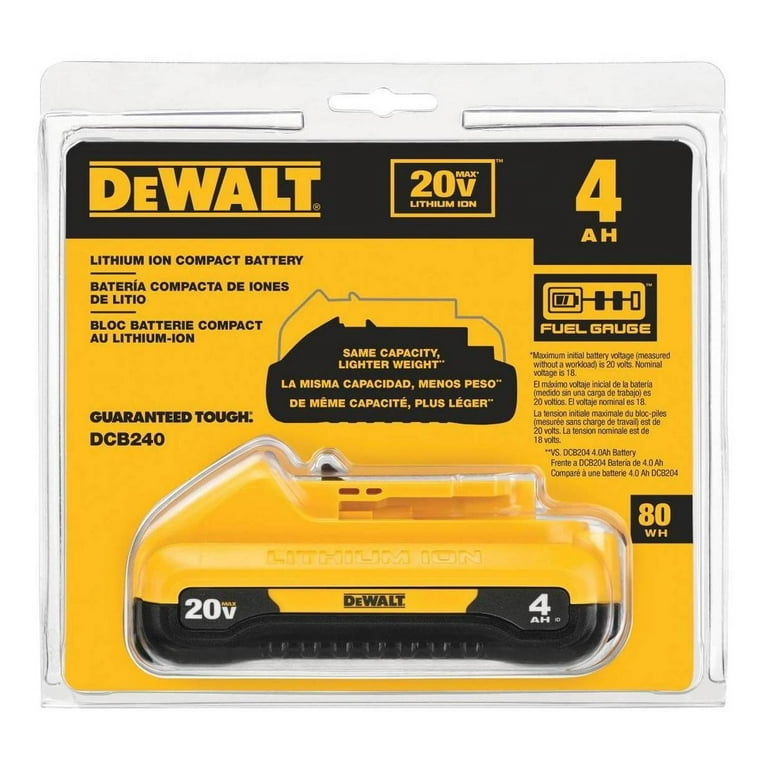 Dewalt DCB240 20V MAX 4Ah Compact Lithium Ion Battery