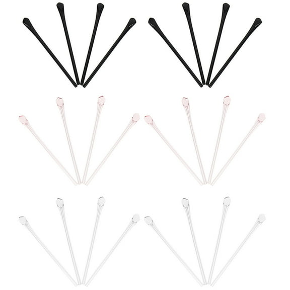 landege 12 Pairs of Silicone Eyeglass End Tips Ear Sock Pieces Tube Eyewear Replacement Tips