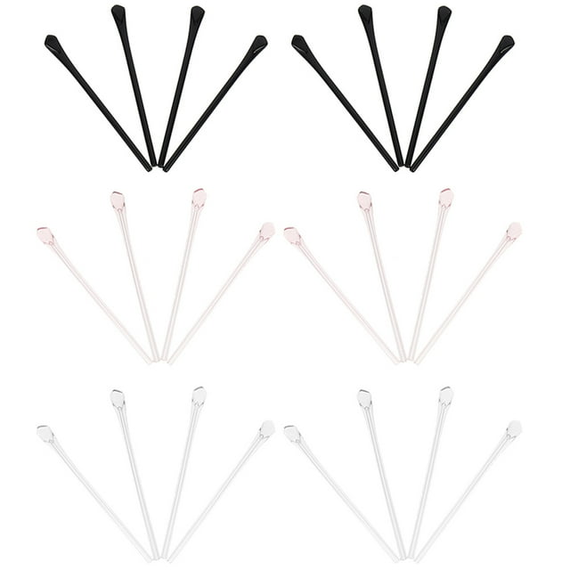 12 Pairs of Silicone Eyeglass End Tips Ear Sock Pieces Tube Eyewear Replacement Tips