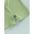 thumbnail image 6 of WIBACKER 0-3T Toddler Baby Boys Seersucker Short Sleeve One Piece Rash Guard Swimsuit Zipper Bathing Suit Swimwear with Hat, 6 of 8