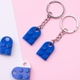 thumbnail image 2 of 2pcs Building Blocks Key Chain Love Couple Keychain Multi-color Creative Key Chain Couple Gift, 2 of 5