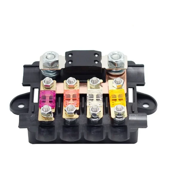 12V/24V 4 1 Way Safety Bolt Type Fuse Box Heavy Duty Power Distribution Fuses Holder for Motorcycle Vehicle mini Van