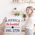 thumbnail image 6 of Zomyto 5x5 In America The Beautiful Est.1776 Independence Day Patriotic Wooden Box Sign Desk Decor,Retro 4th of July Wood Sign, 6 of 6