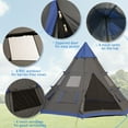 thumbnail image 4 of Outsunny 7-Person Camping Tent with Carrying Bag, 4 of 9