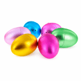 thumbnail image 5 of Set of 6 Large Matte Metallic Easter Eggs Fillable Plastic Hinged Eggs Premium Egg Hunt Set 3.15 Inches, 5 of 6