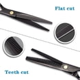 thumbnail image 2 of Nuevas tijeras de peluquero profesionales negras de 6,5 pulgadas, tijeras de corte grandes, tijeras de adelgazamiento para cortadora de cabello zhangyuxiang LED, 2 of 2