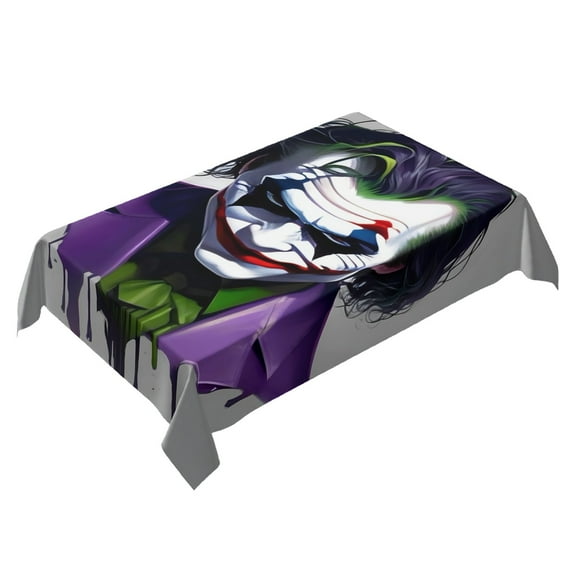 Joker Themed Square Tablecloth 54 * 72 Inches Durable Stylish
