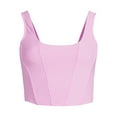 thumbnail image 5 of No Boundaries Juniors Ribbed Square Neck Bustier, 5 of 5