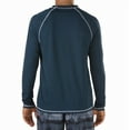 thumbnail image 2 of Speedo Men's Uv Swim Shirt Long Sleeve Loose Fit Easy Tee, New Navy, Medium, 2 of 5
