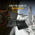 thumbnail image 3 of ASUS TUF Dash 15 (2022) Gaming Laptop, 15.6” 144Hz FHD Display, Intel Core i5 12450H, GeForce RTX 3050 Ti, 8GB DDR5, 512GB PCIe SSD, Thunderbolt 4, Wi-Fi 6, Windows 11 Home, Off Black, FX517ZE-RS51, 3 of 5