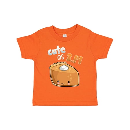 

Inktastic Cute As 3.14 Pi Day Pumpkin Pie Pun Gift Toddler Boy or Toddler Girl T-Shirt