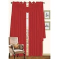 thumbnail image 4 of Kashi Home Holly Collection Window Treatment/Curtain/Sheer Faux Silk with Grommet Top 57" X 90", Pack of 2, Olive, 4 of 19