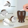 thumbnail image 5 of XIUDA Small Urns for Human Ashes 2.85 Inch Mini Cremation Urns for Mom Dad Aluminum Mini Urns for Ashes Small Keepsake Urn -Walnut Brown, 5 of 6