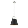 thumbnail image 5 of Z Lite 726P18-MB-HBR 18 in. Z-Studio 1 Light Matte Black & Heritage Brass Pendant Ceiling Light, 5 of 7