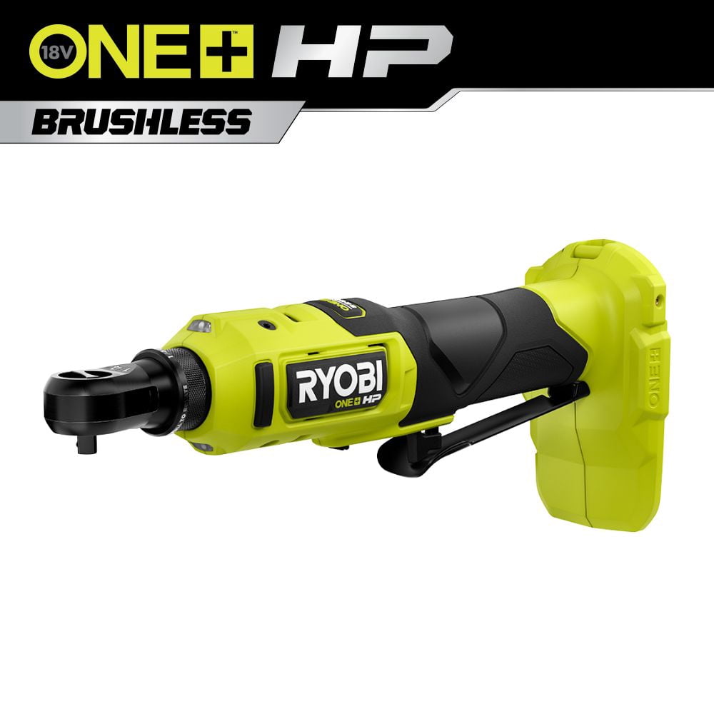 RYOBI ONE+ 18V HP Brushless Cordless 1/4 in. High Speed Ratchet Kit with Battery and Charger (Bulk Packaged) PSBRC02K1