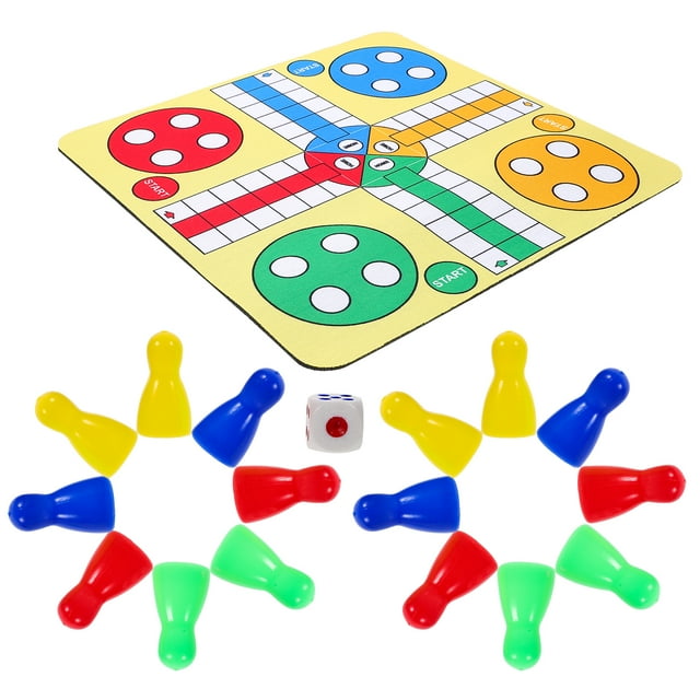 MOVTOTOP Ludo Magnetic Folding Travel Board Game Set Ludo Board Game