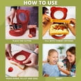 thumbnail image 4 of Cutter Mold, Easy Cutting Odorless  Bread Cutter  for Kitchen Rose Red,Green,Red,Orange, 4 of 7