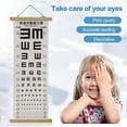 thumbnail image 3 of OUSITAID Wall Eye Chart Eye Chart Multipurpose Waterproof Standardized Clear Printing Accurate Reading Eye Vision Exam Thicken Adults Kids Wall Visual Acuity Chart Canvas Painting School, 3 of 6