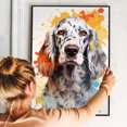 thumbnail image 4 of English Setter Dog Art - Watercolor Style Wall, Home or Apartment Decor - Sweet Poster Print Gift for Puppy Lovers, Dog Lovers, Women, Girls, Kids, Baby Room, Nursery, 4 of 5