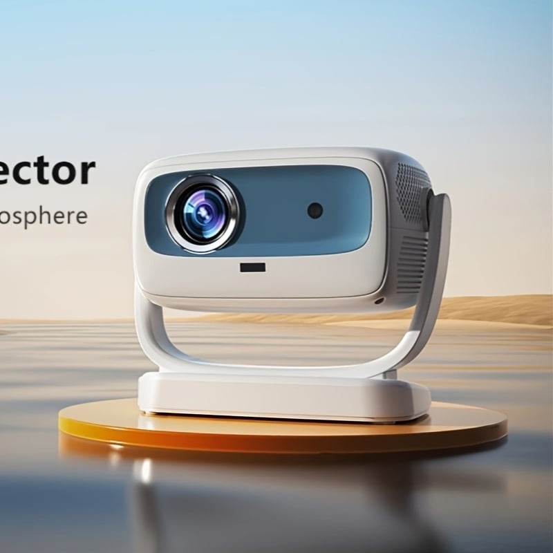 DANCIEYA 4K Support Projector with Auto Focus, 300 ANSI Lumens, Android 11 System, Portable Mini Projector for Home, Outdoor, Bedroom, Movie Gift, Party - 1080P Native Resolution, 16:9 Aspect Ratio,
