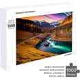 thumbnail image 4 of Mountain Puzzle Jigsaw Puzzle 1000 Pieces for Adults, 30"x20" Wooden Jigsaw Nature Puzzles Premium Jigsaw Wooden Puzzle for Family Party Holiday - Each Piece is Unique, 4 of 8