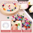 thumbnail image 3 of Uxcell 1000pcs 4mm Bicone Glass Crystal Beads, Faceted Beads with Box White AB, 3 of 5