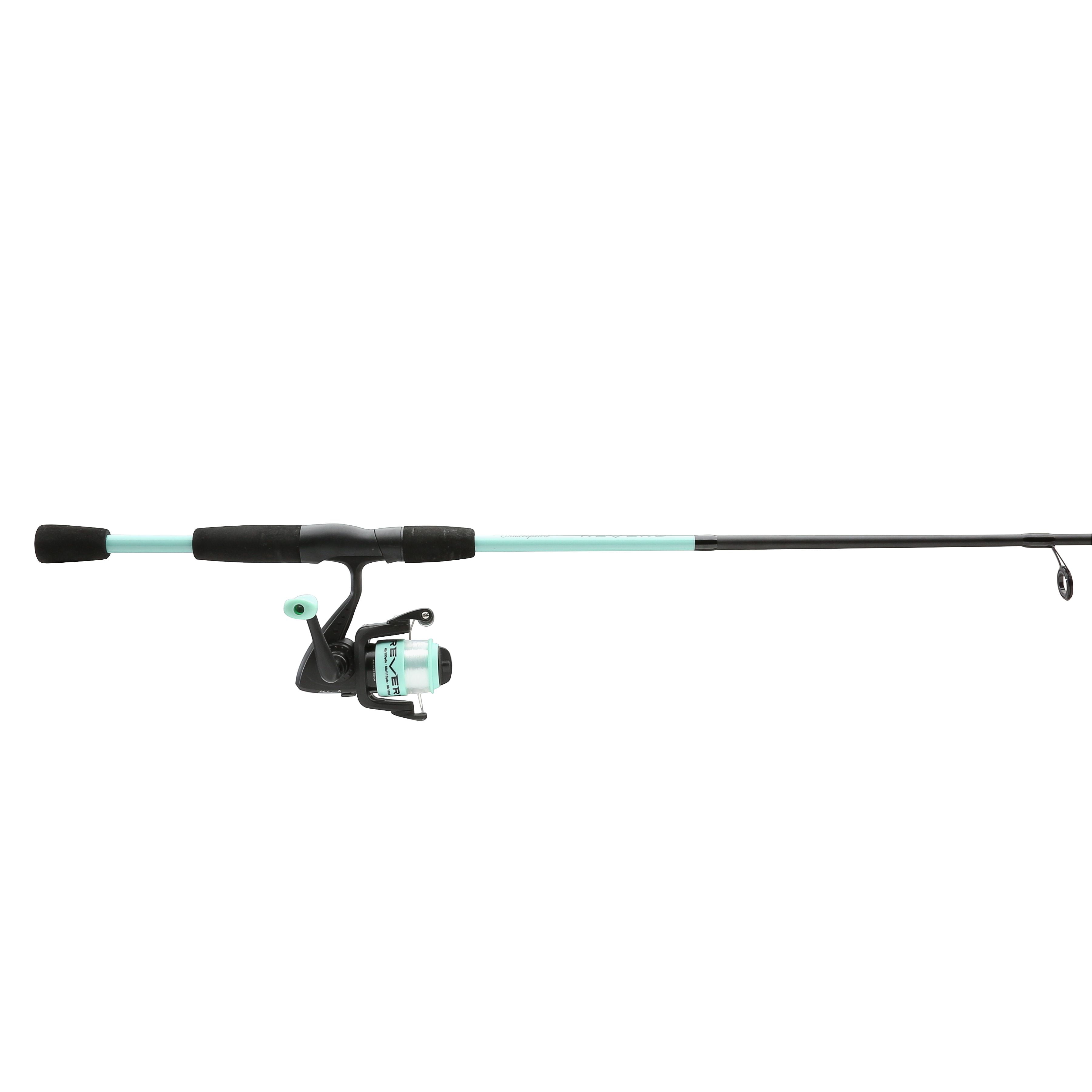 (3 pack) Shakespeare Reverb Spinning Fishing Combo, 5'6" Medium Rod, 3000 Size Reel