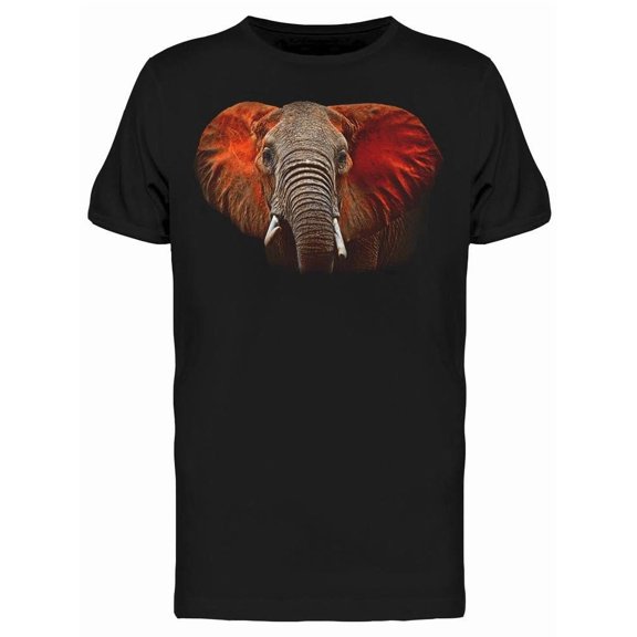 African Elephant Orangy Ears Tee Men's -Image by Shutterstock