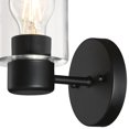 thumbnail image 2 of Westinghouse Sylvestre 1-Light Indoor Wall Fixture, Matte Black Finish with Clear Glass, 2 of 3