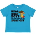 thumbnail image 3 of Inktastic Boys Real Cowboys Don't Take Baths They Dust off Boys Baby T-Shirt, 3 of 5