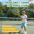 thumbnail image 4 of Juego de raquetas de tenis AboveGenius Kids de 21 pulgadas para niños de 4 a 6 años con bolsa, 4 of 9