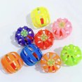 thumbnail image 4 of Visland 10Pcs Cat Toy Cat Ball Toy with Bell Scratch-Resistant Fun Pumpkin Shape Pet Training Toy Pet Supplies, 4 of 7
