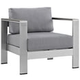 thumbnail image 4 of Modway Shore Outdoor Patio Aluminum 4 Piece Sectional Seating Group with Cushion, 4 of 5