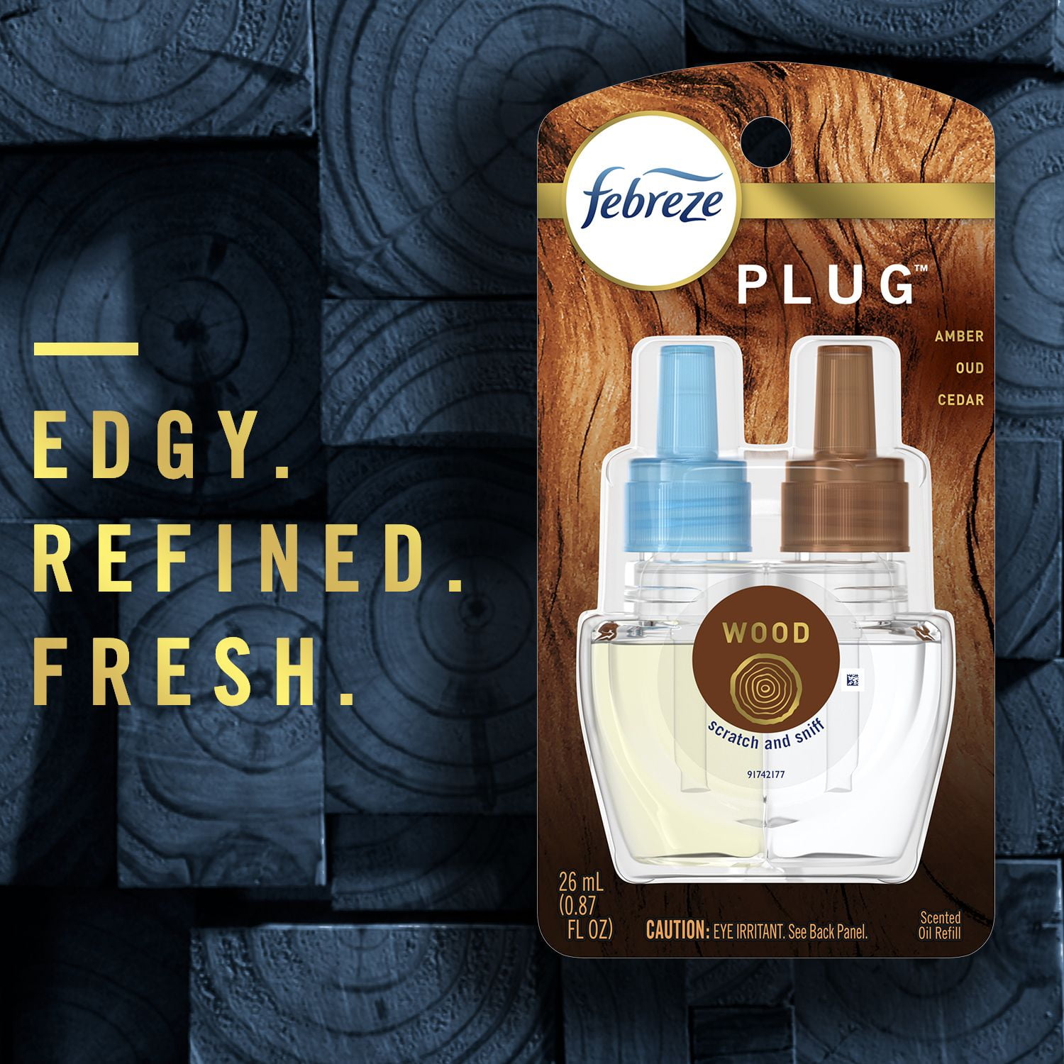 Febreze Plug In Air Freshener, Odor-Fighting Scented Oil Refill, Cherry Blossom 2 Refills