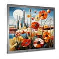 thumbnail image 3 of Designart "Harmonious Field Of Abstract Blooms II" Meadow Picture Framed Wall Art Prints, 3 of 5