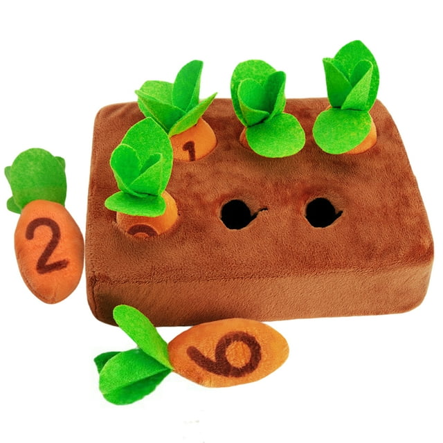 Wweixi Engaging Carrot Plush Toy Mat Ensures Fun And Activity For Pets And Children Carrot Dog Toy 6pcs