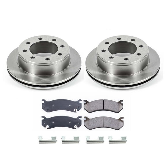 Ultimate Brakes Rear Semi-Metallic Brake Pad and Rotor Kit with Hardware WM80687