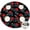 Pioneer Flower Floral-3, variant on Pioneer Flower Floral Print Pattern Round Fitted Tablecloth with Elastic Edge, Waterproof Dining Table Cover for Indoor Outdoor Camping and Daily Use