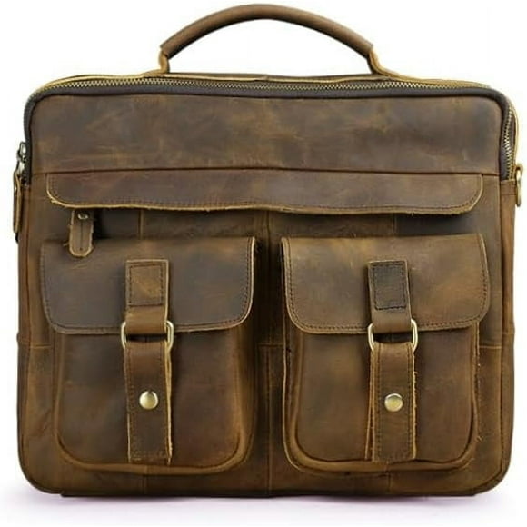 DFHBFG Antique Style Travel Briefcase Business Laptop Cases Attache Messenger Bags Portfolio For Men Male
