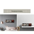thumbnail image 7 of LED Digital Wall Clock - 9.45x3.15x1.57in, Large Display Date Temperature Humidity for Home Office with Auto Dimming USB or Battery Power, 7 of 7