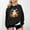 Black, variant on Women's Halloween Sweatshirt Cute Ghost Graphic Pullover Tops Funny Novelty Pumpkin Print Crewneck Sweatshirts