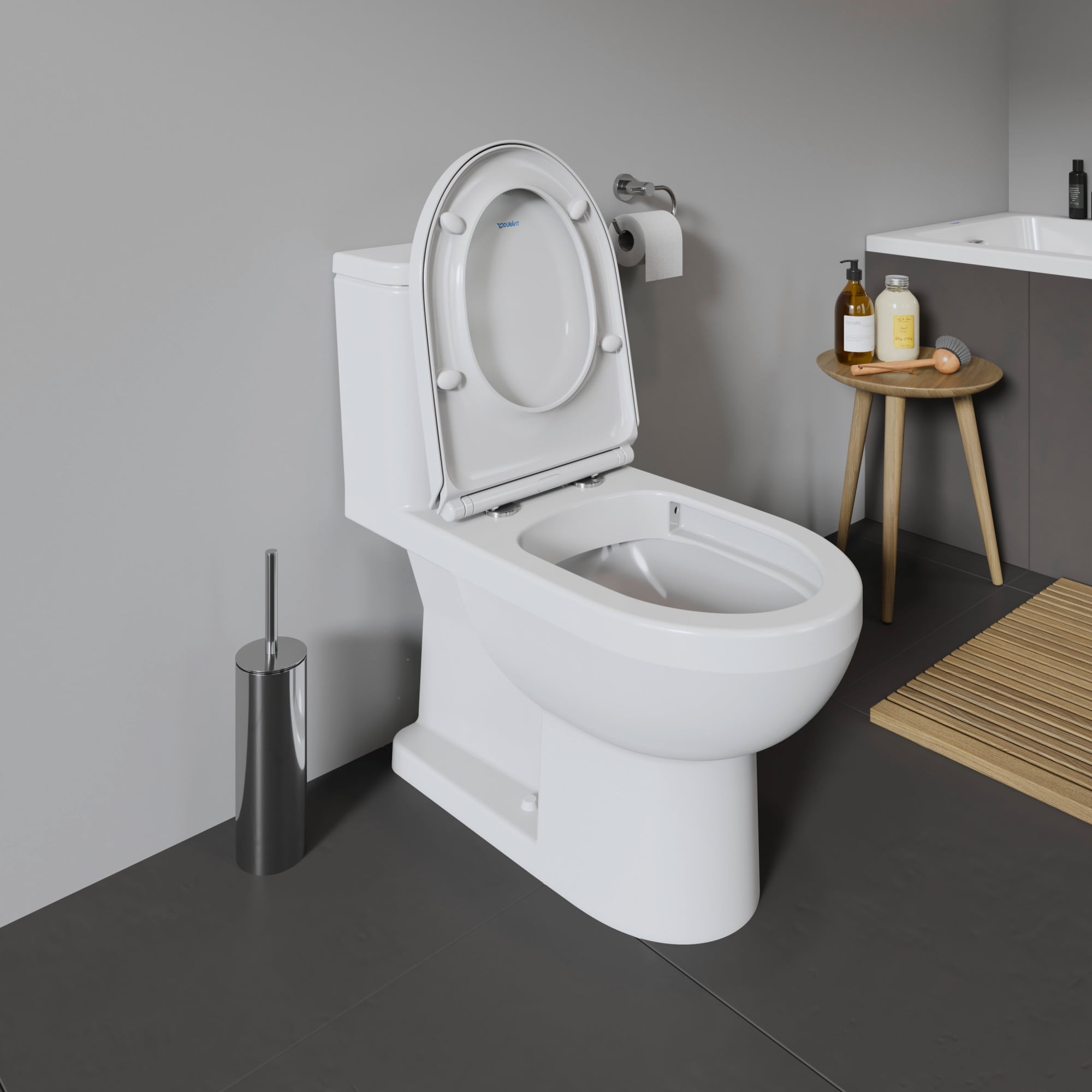 Duravit 219501-R No. 1 1.28 Gpf One Piece Elongated Chair Height Toilet -  White