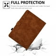 thumbnail image 2 of Mantto for Samsung Galaxy Tab A 10.1 2019 Case (SM-T510/T515) Premium Slim PU Leather Stand Folding Folio Card Slot Wallet Cover for Galaxy Tab A 10.1 Inch Tablet SM-T510/T515 Case, Brown, 2 of 7