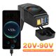 thumbnail image 1 of Adaptador cargador rápido 28W QC3.0 s Voltímetro LED colorido Dual USB 20-90V, 1 of 9