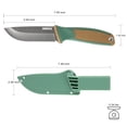 thumbnail image 5 of Dispatch 8" Fixed Blade Outdoor Mission Knife 420HC Stonewash Stainless Steel Field Knife Straight Knife, 5 of 9