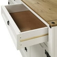 thumbnail image 4 of OS Home and Office Furniture Cottage Series Wood Buffet Sideboard in Corona Snow, 4 of 7