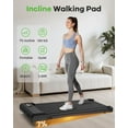 thumbnail image 4 of Walking Pad, Under Desk Treadmill, Compact Walking Pad for Home & Office, 2.5HP Quiet Motor, 33.5'' Running Belt, Supports 265 Lbs (Black), 4 of 9