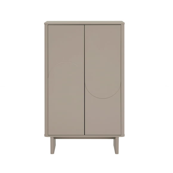 Armoire d'Appoint Ella en Moka Faite de Bois d'Ingénierie