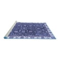 thumbnail image 2 of Ahgly Company Machine Washable Indoor Rectangle Abstract Blue Modern Area Rugs, 3' x 5', 2 of 4